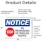 Signmission No Trespassing Or Through Traffic Sign, Vinyl Decal, 7in W x 5in L, 2PK OS-2PACK-NS-D-57-L-14962 - alternate 4